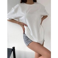 Daxis Sportwear Company Kadın Tshırt Owersıze Düz