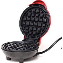 Tcherchi Kkmoon Mini Elektrikli Waffle Makinesi - Kırmızı (Yurt Dışından)