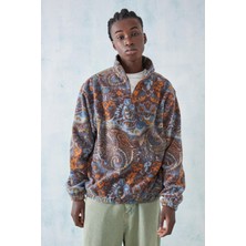 Sizefash Peluş Sweatshirt Kahverengi