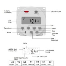 Hubsten CN101A Programlanabilir Gecikmeli Zaman Ayarlı Haftalık 12V Röle Kuluçka Röle