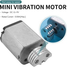 Internet DC1.5V-9V 0.08A 3200RPM Çıkış Hızı Mikro Titreşimli Motor, 18X15X12MM Gümüş (Yurt Dışından)