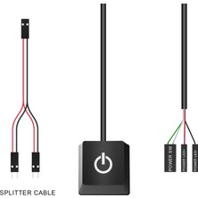 Internet Taşınabilir Açma/kapama Pc Güç Düğmesi Anahtarı Kablosu Masaüstü Bilgisayar Anahtarları Uzatma Kablosu Ev Için 400 cm Yeşil Işık (Yurt Dışından)