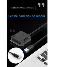 Internet Usb'den Sata 3 Kablo Sata'ya USB 3.0 Adaptör Kablosu Desteği 22PIN 2.5/3.5 Inç Harici HDD SSD Sabit Disk Konektörü (Yurt Dışından)