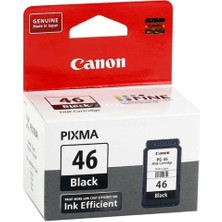 Canon PG-46 Siyah Orjinal Kartuş 400 Sayfa Baskı Kapasitesi Uyumlu Modeller ile
