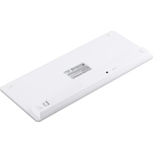 Wansheng WB-8022 Ultra Ince Telefon Tablet Uyumlu Wiress Bluetooth Klavye - Gümüş (Yurt Dışından)