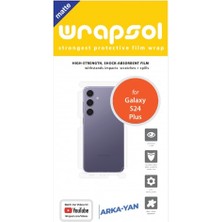 Wrapsol Samsung Galaxy S24 Plus Mat Arka ve Yan Koruyucu Poliüretan Film