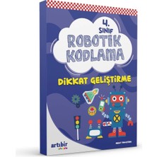 Kırmızı Beyaz Yayınlar 4.Sınıf  Matematikte 4 İşlem ve Artıbirıncılık Robotik Kodlama 2 Kitap