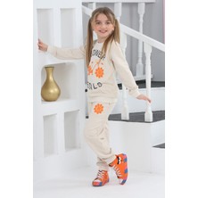 Çocuk Yolu Kids Çocukyolukids Flower Bej Kız Çocuk Eşofman Takım A1111141114001