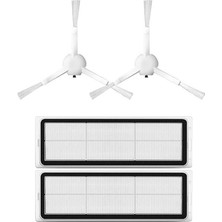 Roborge Xiaomi Robot Vacuum S10+ (B105) Robot Süpürge Uyumlu 4'lü Yedek Parça Seti