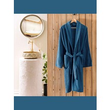 Taç Şalyaka Pamuk Bornoz Petrol S/m