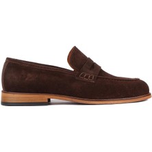 Shoetyle - Kahverengi Süet Deri Erkek Klasik Ayakkabı 250-2370
