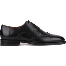 Shoetyle - Siyah Deri Bağcıklı Erkek Klasik Ayakkabı 250-450
