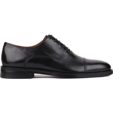 Shoetyle - Siyah Deri Bağcıklı Erkek Klasik Ayakkabı 250-2030