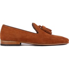 Shoetyle - Taba Süet Deri Erkek Klasik Ayakkabı 250-2351