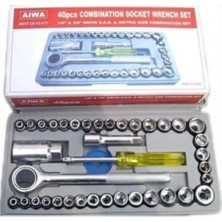AIWA Lokma Takımı Cırcırlı 40 Parça 1/4x3/8