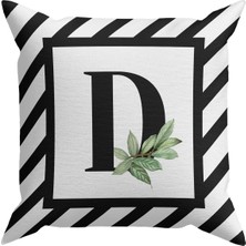 Evdek Harf (D) Kırlent Kılıf