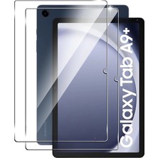 TEKNETSTORE Samsung Galaxy Tab A9 Plus 11 (2023) SM-X210 Uyumlu Kedi Çocuk Kılıfı Askılı Stand Eğlenceli 3lü Set