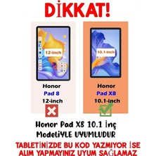 TEKNETSTORE Huawei Honor Pad X8 10.1 Inç Uyumlu Kılıf 360 Dönen Kapaklı Standlı 3lü Set