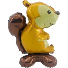 Ayaklı Sincap Folyo Balon 58X42 cm