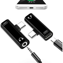 Wiberc Type C To 3.5mm Stereo Kulaklık/aux/şarj Dönüştürücü Adaptör