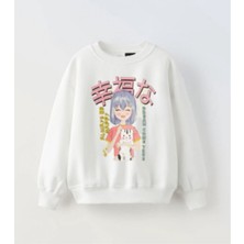 Seka Kız Çocuk Anime Sweatshirt Üst