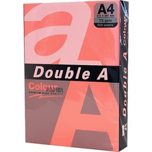 Double A Renkli Fotokopi Kağıdı 500 Lü A4 75 gr Fosforlu Punch