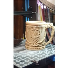 Game Of Thrones Stark Hanedanı Kupa Bardak 16CM Çap (Dev Boy)