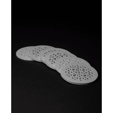 Turansoy Craft Mandala 6'lı Bardak Altılığı Seti Meditasyon Bardak Altlığı 6 Parça