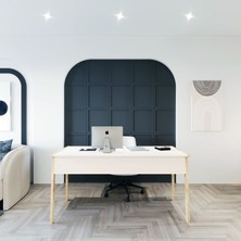 Lagomood Zenith Çalışma Masası 150cm Beyaz Meşe