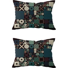 Evdek Çift Taraflı Dikdörtgen Kırlent Kılıf 2'li DS38