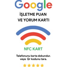 Aktap Nfc ve Qr Google Puan ve Yorum Kartı Google Haritapuan ve Yorum Kartı