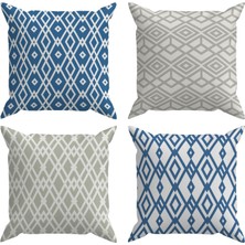 Evdek Ethnic 4'lü Kırlent Kılıf Ds8