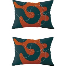 Evdek Çift Taraflı Dikdörtgen Kırlent Kılıf 2'li DS24