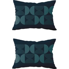 Evdek Çift Taraflı Dikdörtgen Kırlent Kılıf 2'li DS32