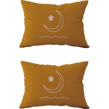 Evdek Çift Taraflı Dikdörtgen Kırlent Kılıf 2'li Ds4