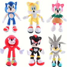 Threemb Toys Sonic Yüksek Kalite Peluş Kirpi Silver