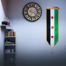 Minsetta Shop Duvara Için Suriye Özgür Kanvas Bayrağı
