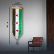 Minsetta Shop Duvara Için Suriye Özgür Kanvas Bayrağı