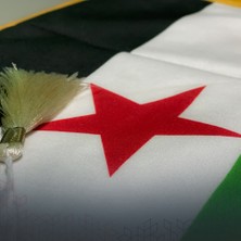 Minsetta Shop Duvara Için Suriye Özgür Kanvas Bayrağı