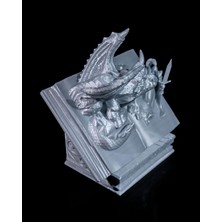 Turansoy Craft Fantastik Canavarlar Boyutlu Kitap Dekoratif Obje Büyük Boy 21CM