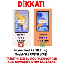 TEKNETSTORE Huawei Honor Pad X8 10.1 Inç Uyumlu Kılıf 360 Dönen Kapaklı Standlı 3lü Set