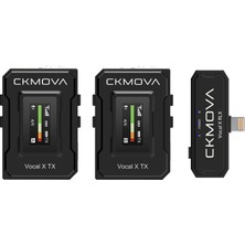 Ckmova Vocal x V6  2.4 Ghz Dahili Mikrofonlu Lightning Alıcılı Telsiz Mikrofon Seti