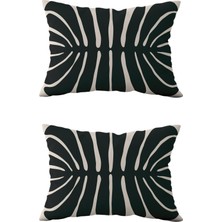 Evdek Çift Taraflı Dikdörtgen Kırlent Kılıf 2'li DS17