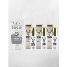 Aşkın Deposu Kayganlaştırıcı Jel 50 ml + 3'lü Stag Sprey