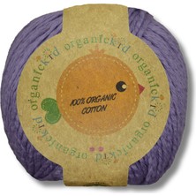 Organickid Organik Pamuk Amigurumi Punch 50 gr El Örgü İpi 225 Mor (Blue Lilac)