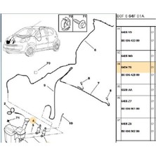 Psa Su Fıskiye Motoru 206 207 307 308 Partner Rcz (643476-22436003)