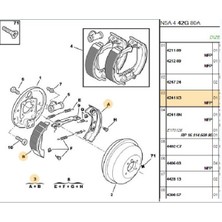Valeo Arka Balata  306 Xsara (562059-GS8272-4241K3)