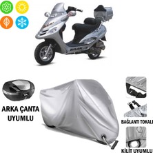 Autoes Bisan Pasific 125 Branda Motosiklet Brandası Arka Çanta Bağlantı ve Kilit Uyumlu