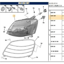 Ayfar Far Sağ Partner Berlingo 02>07 Dw8 (505639-6205AW)