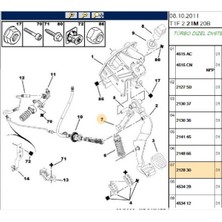 Psa Debriyaj Pedal Kolu 206 (212830-2541725001)